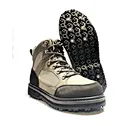Wading shoes with rubber and studs sole